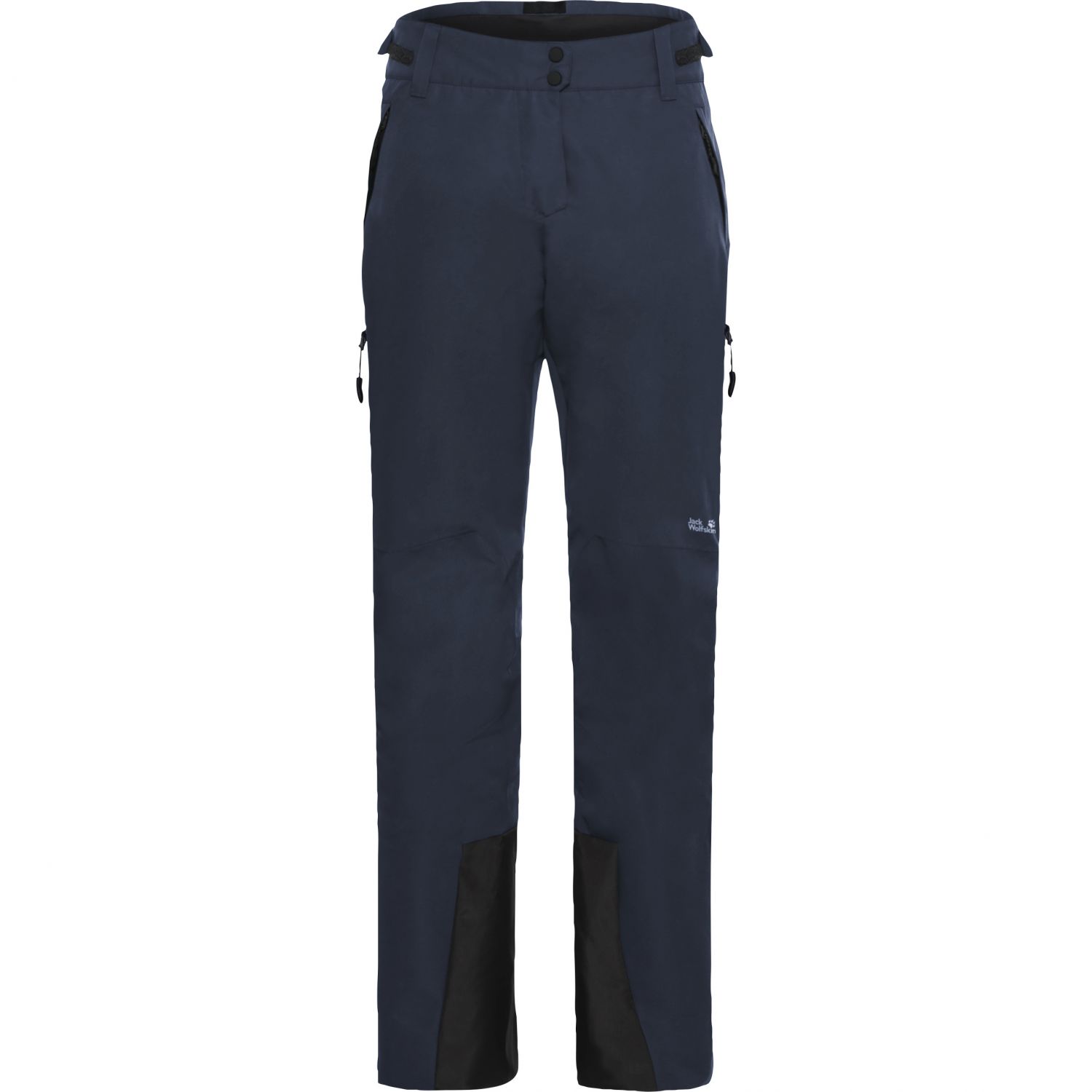 Jack Wolfskin Flowline 2L Ins, dámske lyžiarske nohavice, tmavomodré