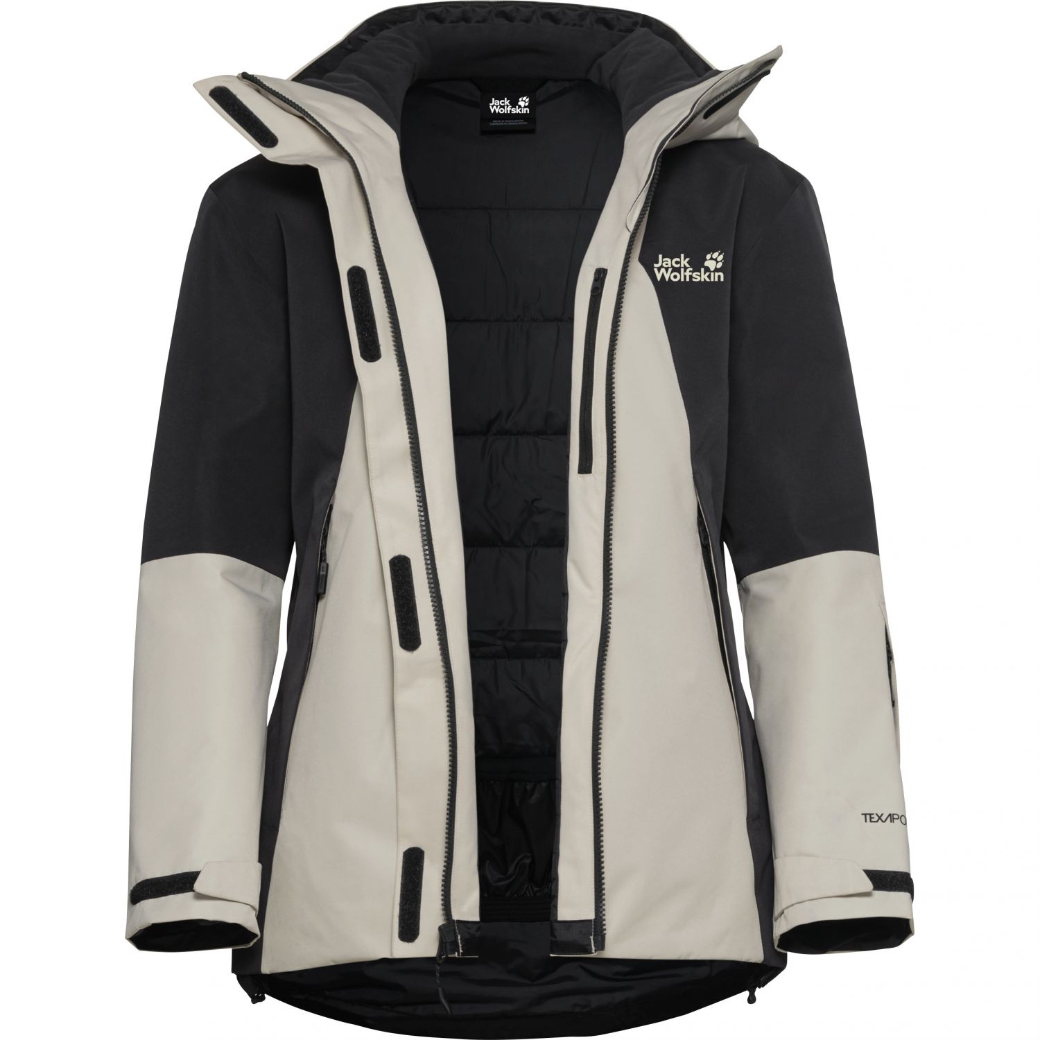 Jack Wolfskin Flowline 2L Ins, lyžiarska bunda, dámska, béžová