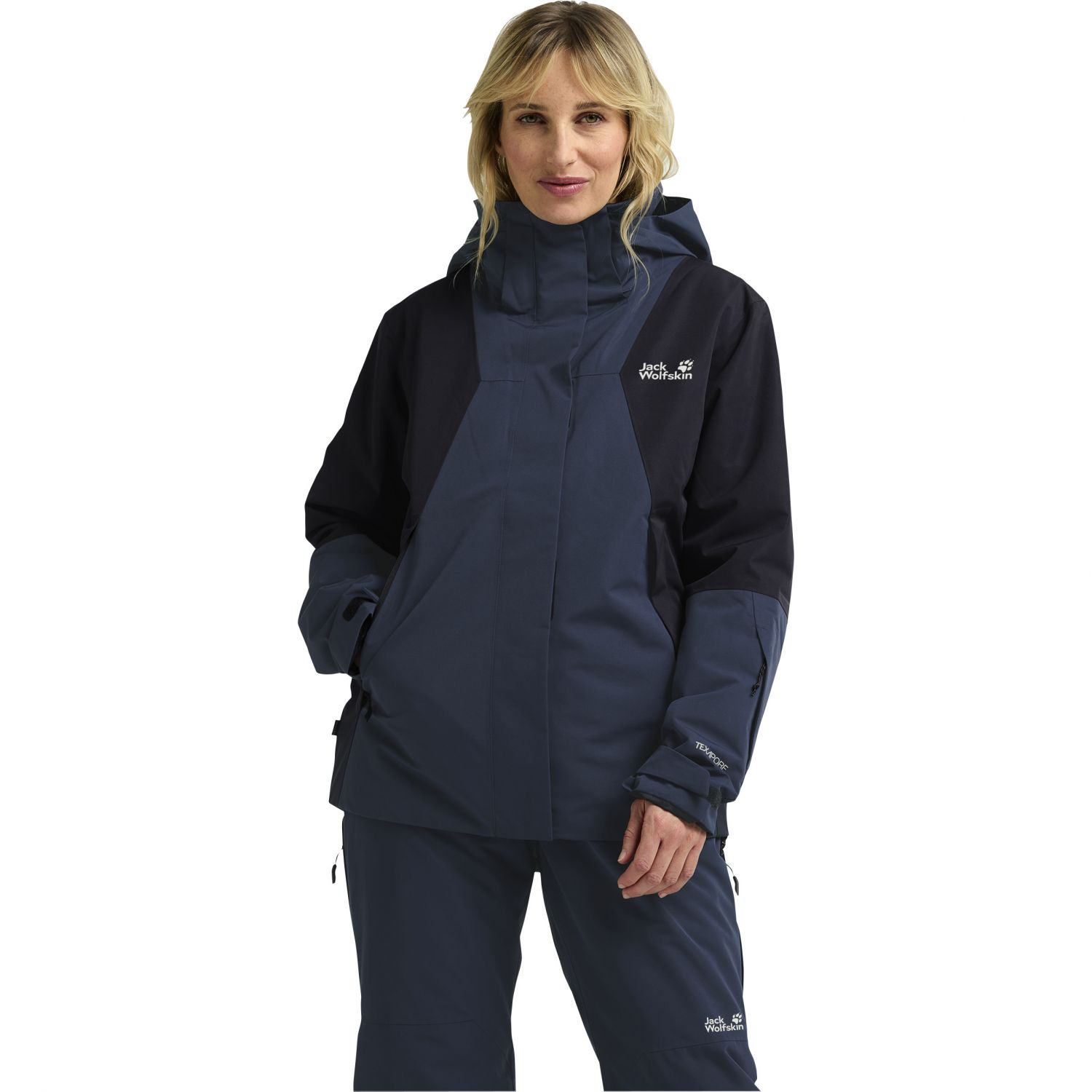 Jack Wolfskin Flowline 2L Ins, lyžiarska bunda, dámska, tmavomodrá