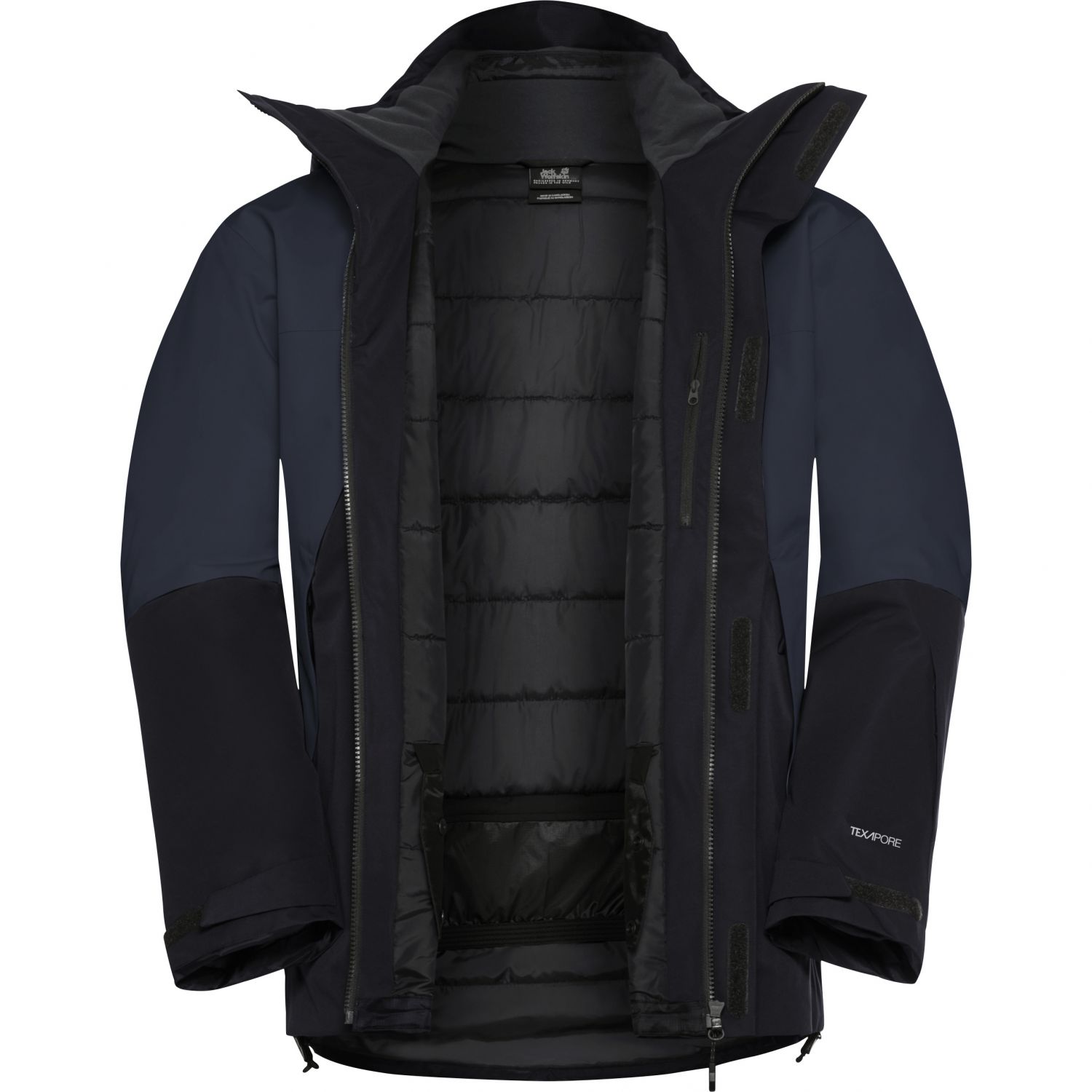 Jack Wolfskin Flowline 2L Ins, lyžiarska bunda, pánska, tmavomodrá