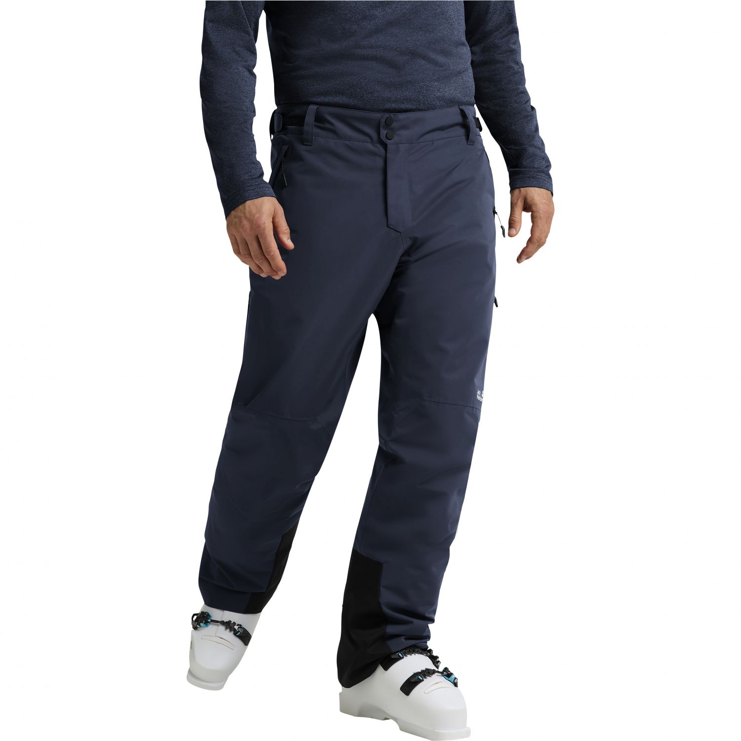 Jack Wolfskin Flowline 2L Ins, lyžiarske nohavice, pánske, tmavomodrá