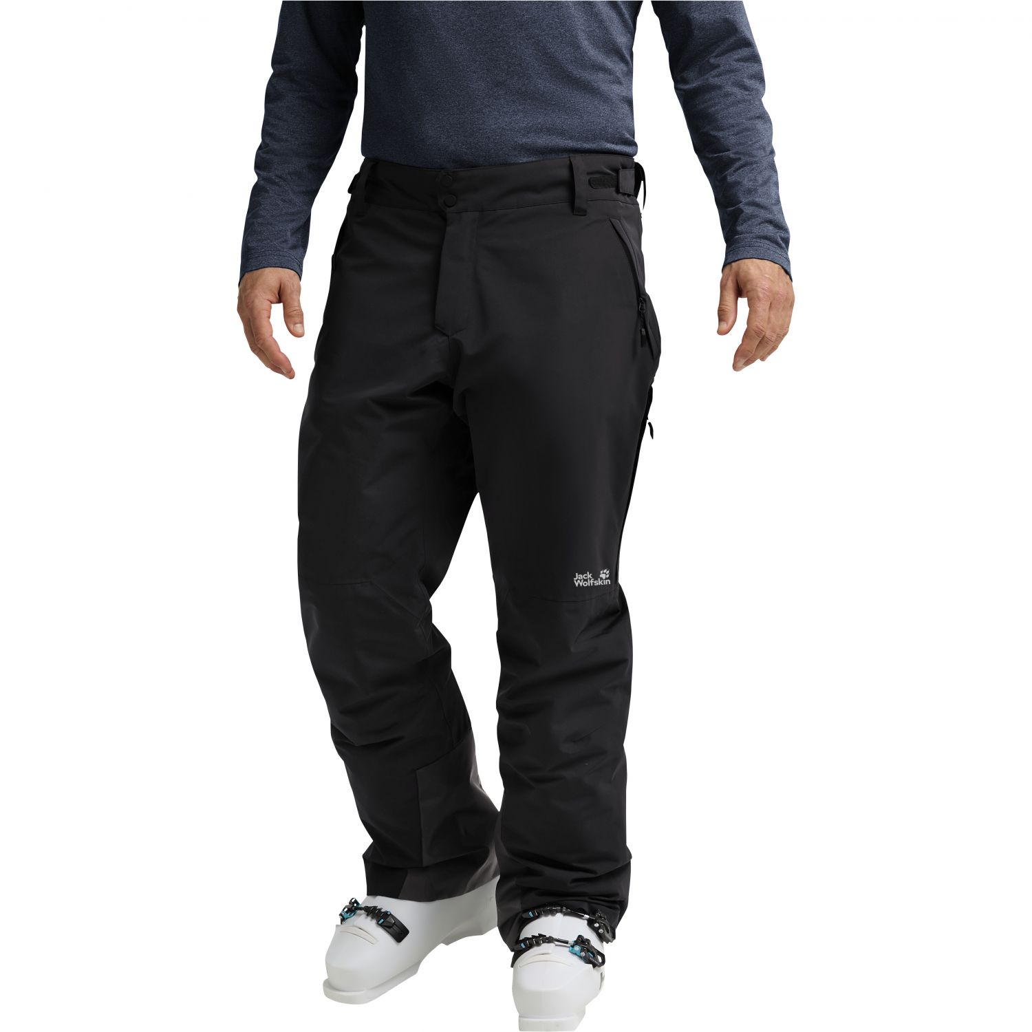 Jack Wolfskin Flowline 2L Ins, Skibukse, Herre, Black