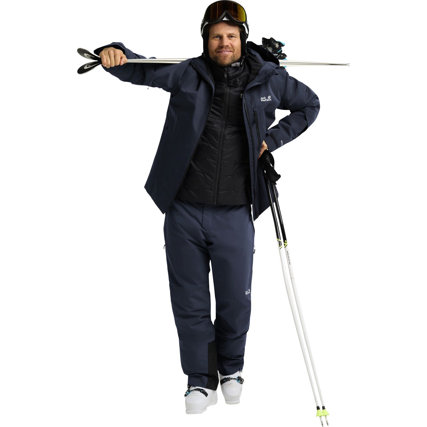 Jack Wolfskin Flowline 2L Ins, Skibukse, Herre, Midnight Sky