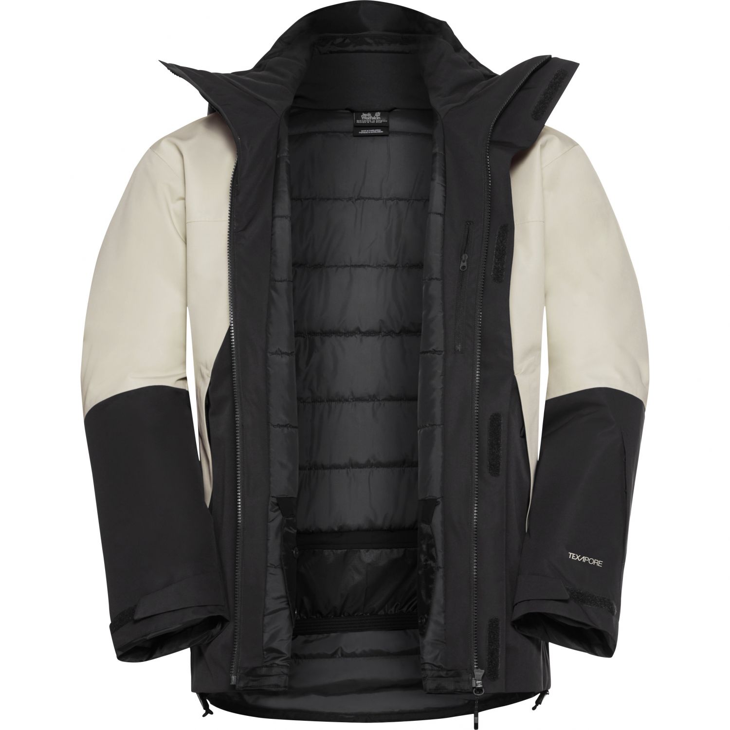 Jack Wolfskin Flowline 2L Ins, skijack, heren, beige