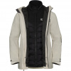 Jack Wolfskin Flowline 3in1, kurtka narciarska, damska, be?owa