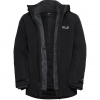 Jack Wolfskin Flowline 3in1, skijack, heren, zwart