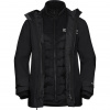 Jack Wolfskin Flowline 3v1, lyžiarska bunda, dámska, čierna