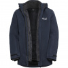 Jack Wolfskin Flowline 3v1, lyžiarska bunda, pánska, tmavomodrá