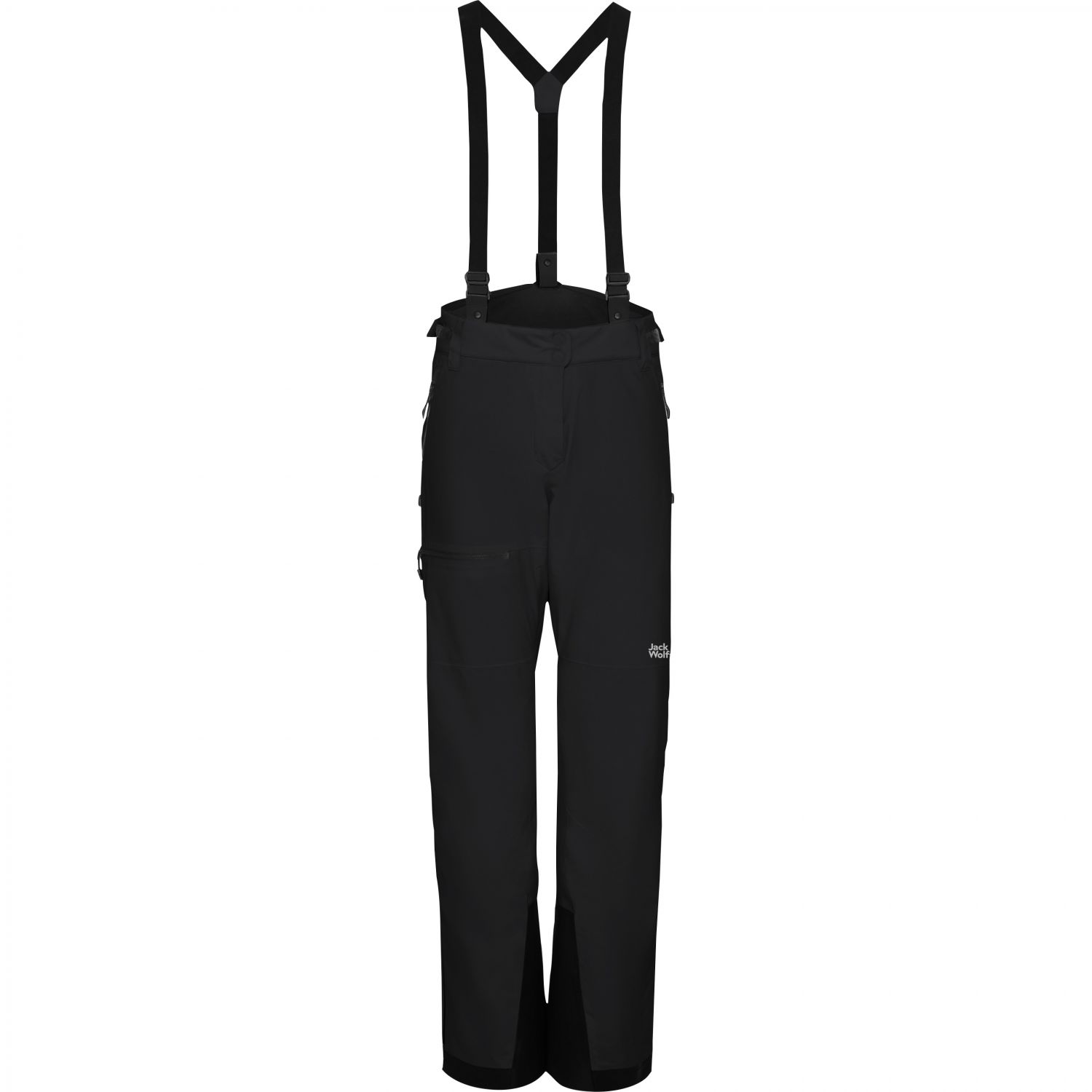 Jack Wolfskin Flowline Pro 2L Ins, dámske lyžiarske nohavice, čierna