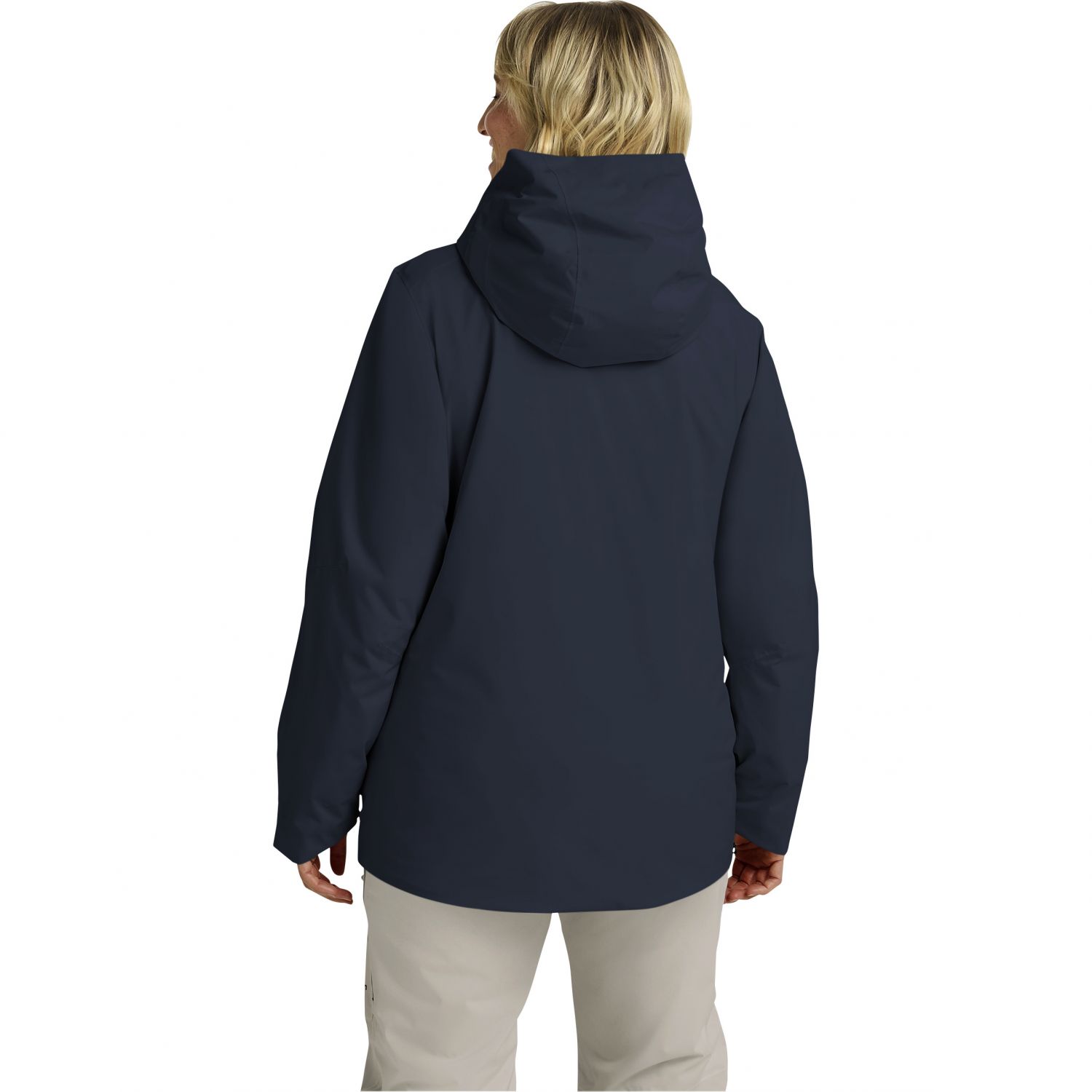 Jack Wolfskin Flowline Pro 2L Ins, lyžiarska bunda, dámska, tmavomodrá