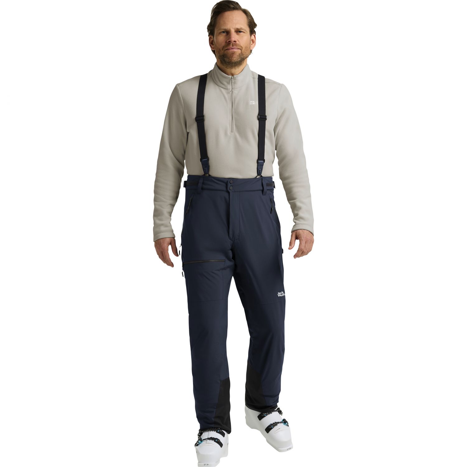 Jack Wolfskin Flowline Pro 2L Ins, skibroek, heren, donkerblauw
