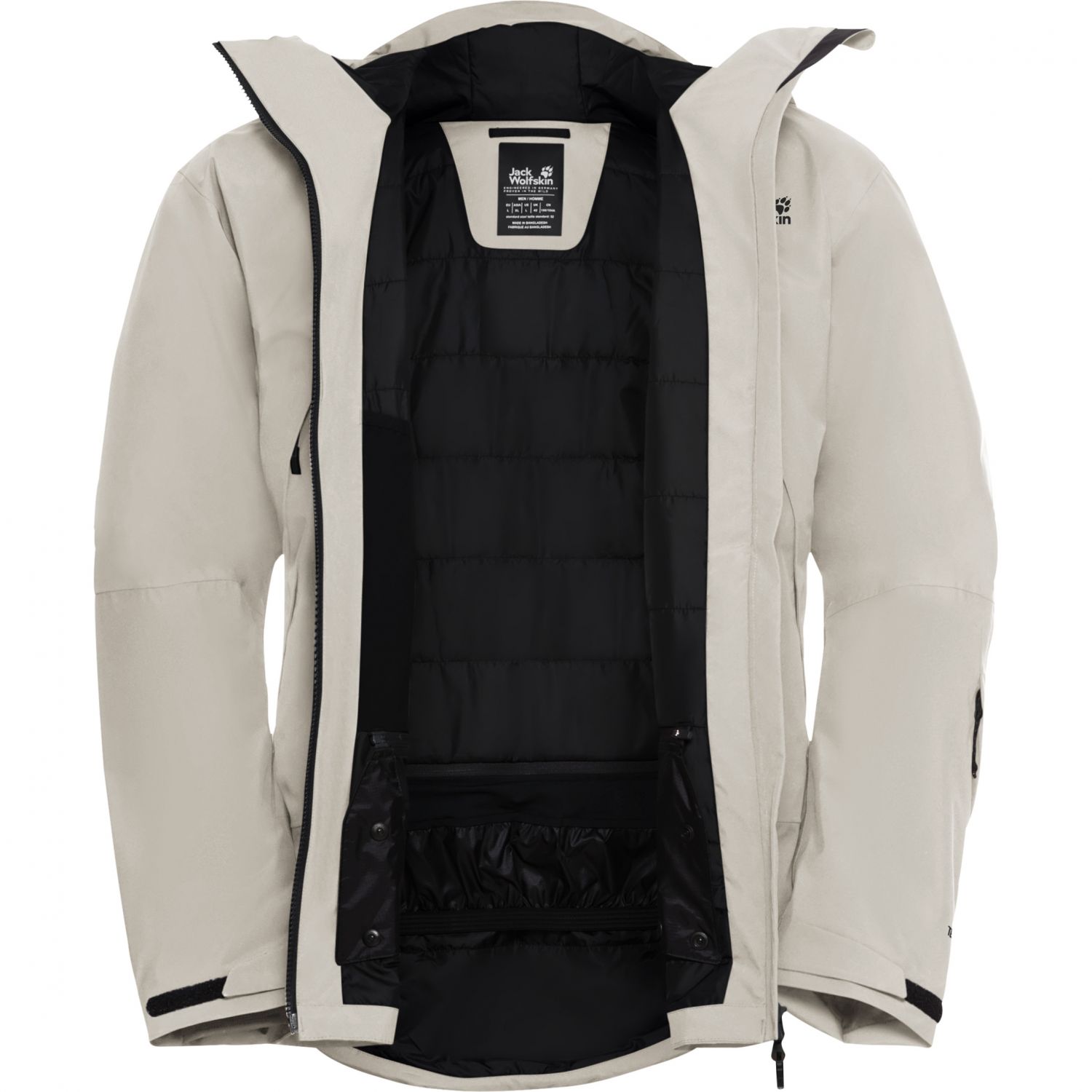 Jack Wolfskin Flowline Pro 2L Ins, skijack, heren, beige