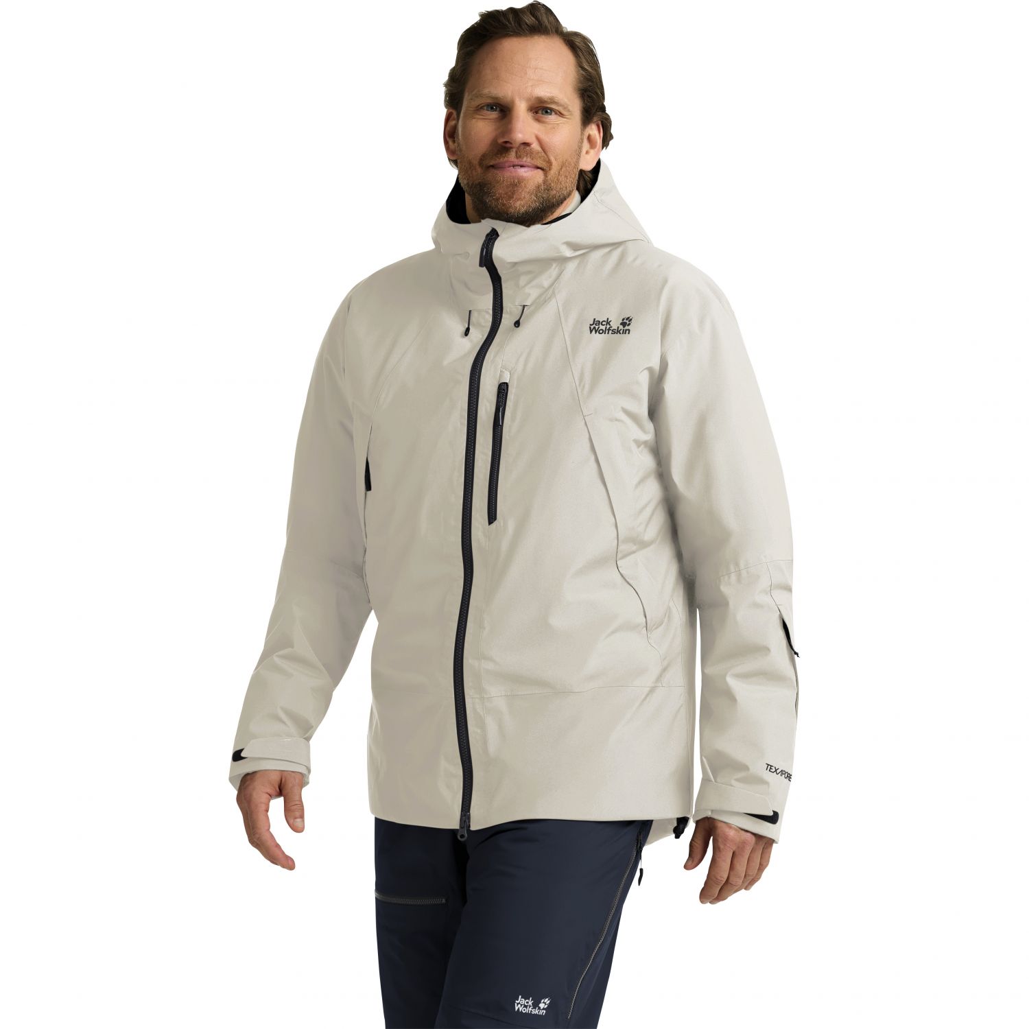 Jack Wolfskin Flowline Pro 2L Ins, skijack, heren, beige