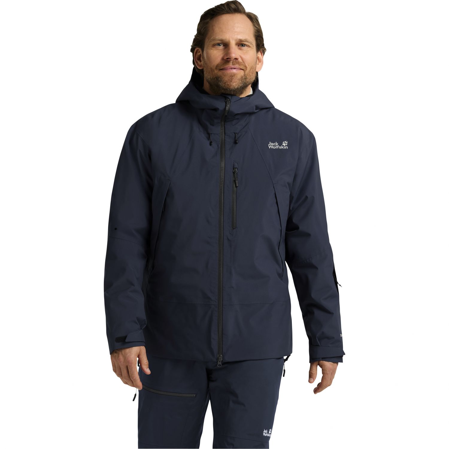Jack Wolfskin Flowline Pro 2L Ins, skijack, heren, donkerblauw