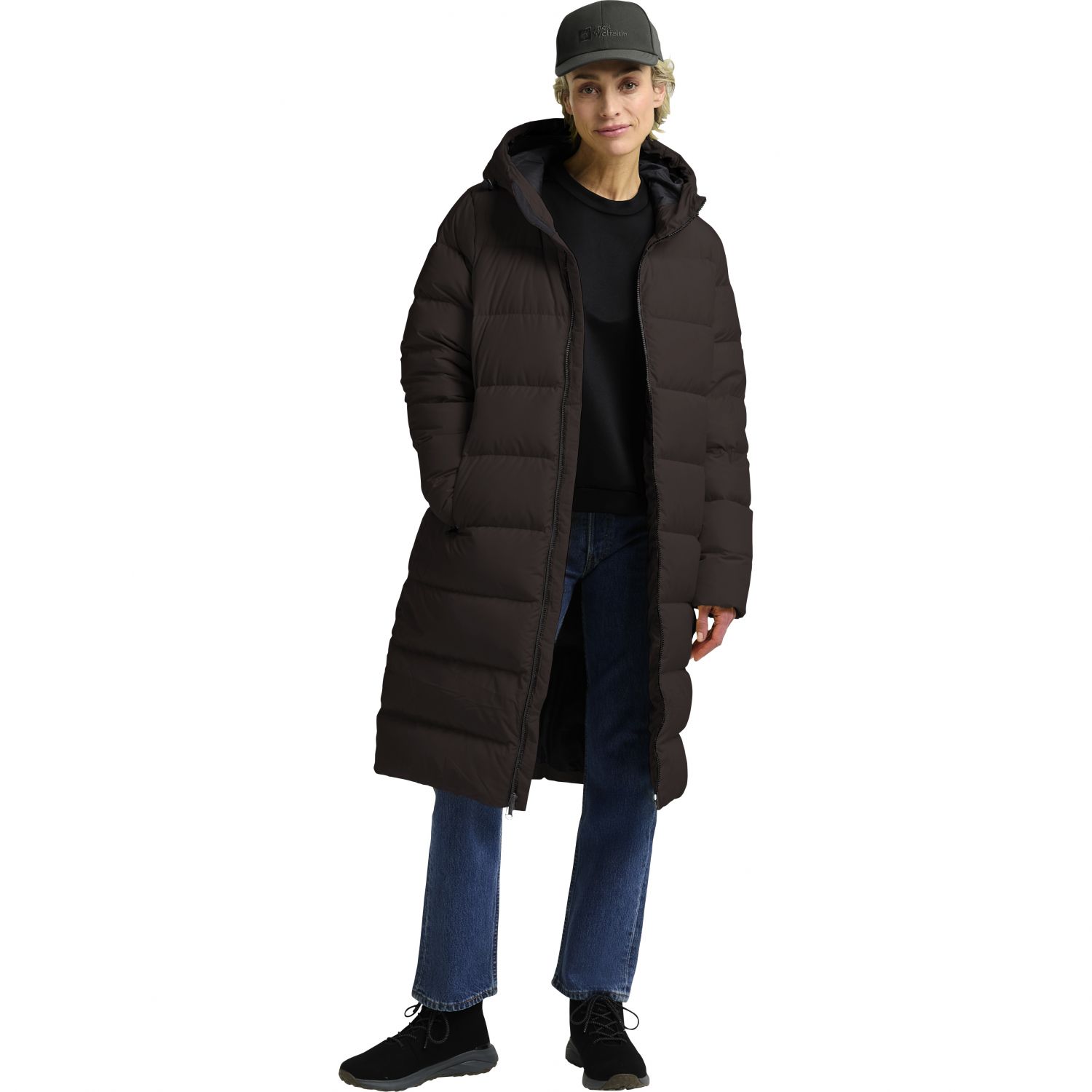 Jack Wolfskin Frozen Palace, Daunenmantel, Damen, dunkelbraun