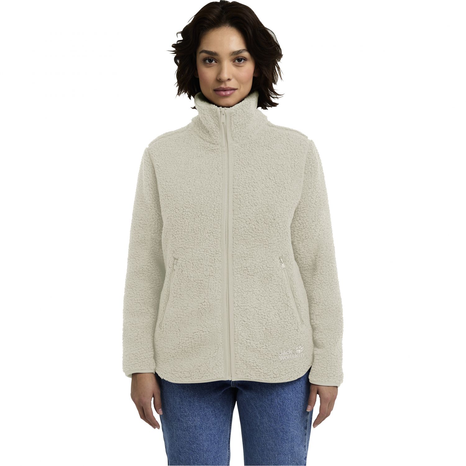 Jack Wolfskin High Curl, fleecejakke, dame, beige