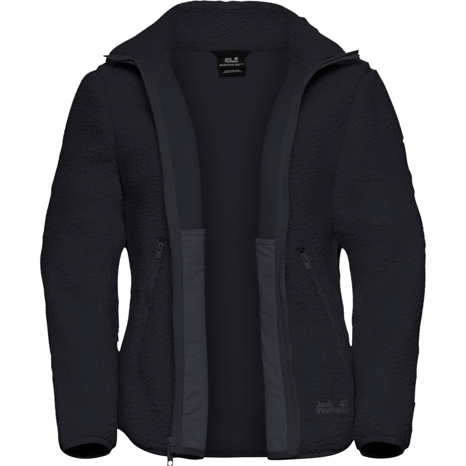 Jack Wolfskin High Curl, fleecejakke, dame, mørkeblå