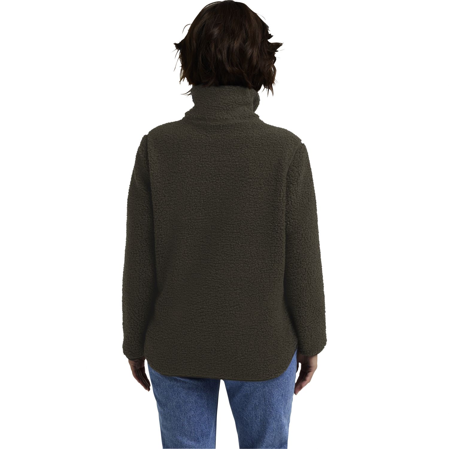 Jack Wolfskin High Curl fleecová bunda, dámska, tmavozelená