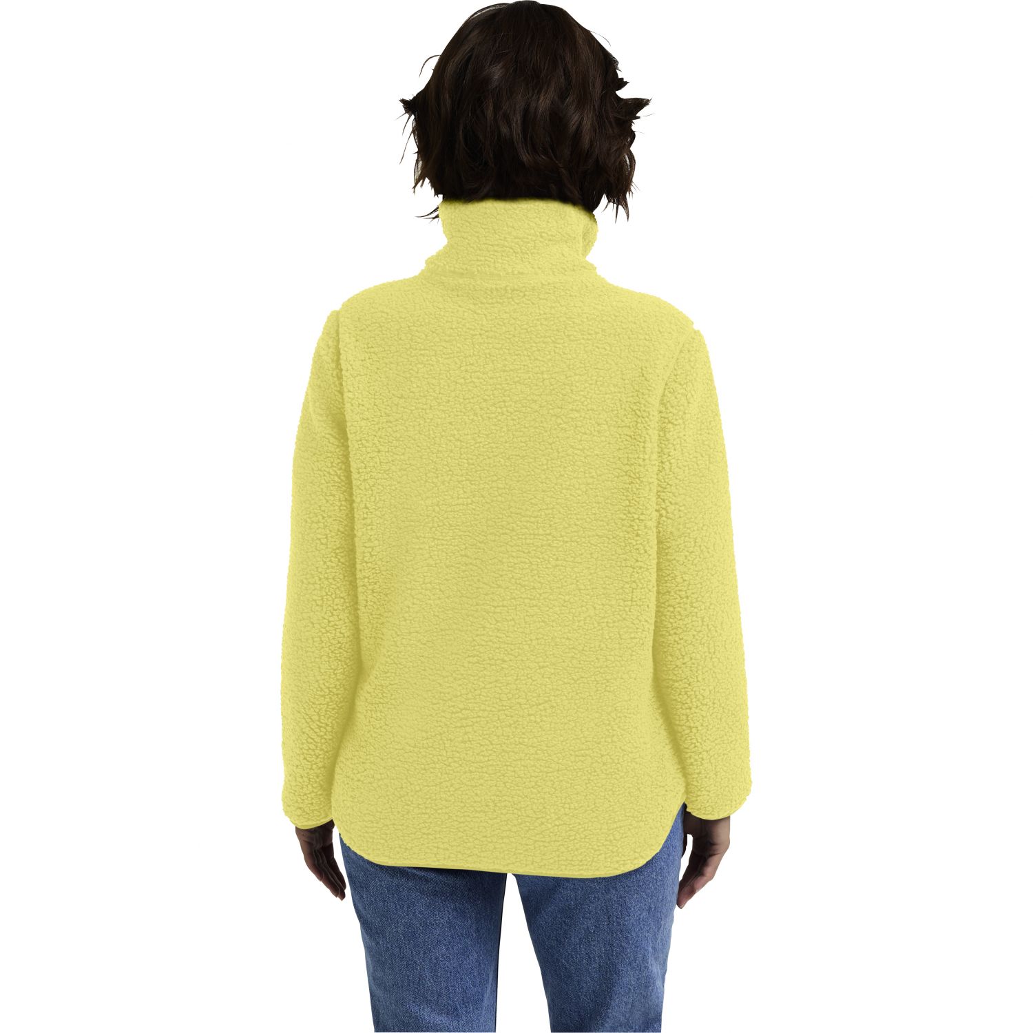 Jack Wolfskin High Curl fleecová bunda, dámska, žltá