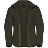 Jack Wolfskin High Curl, giacca in pile, donna, verde scuro