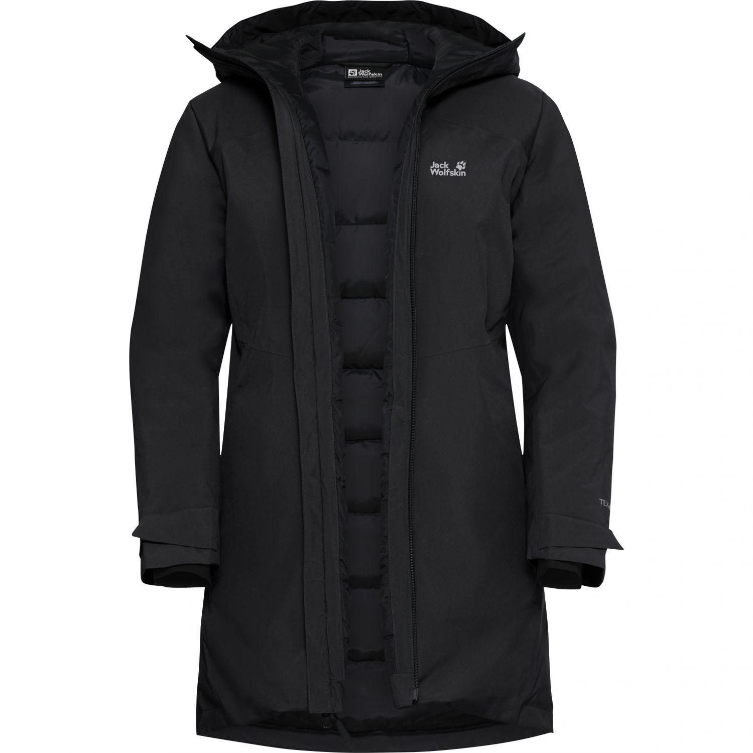 Jack Wolfskin Icecape 2L Down Ins, dámska páperová bunda, čierna