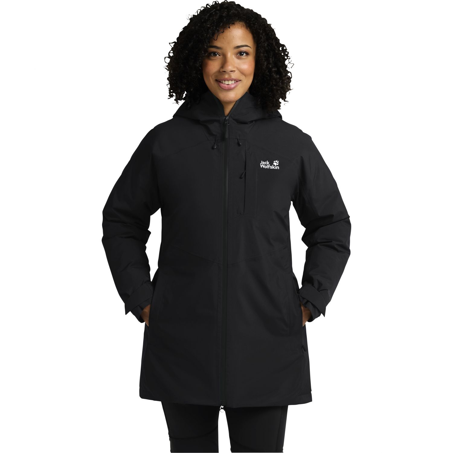 Jack Wolfskin Icecape 2L Down Ins, dámska páperová bunda, čierna