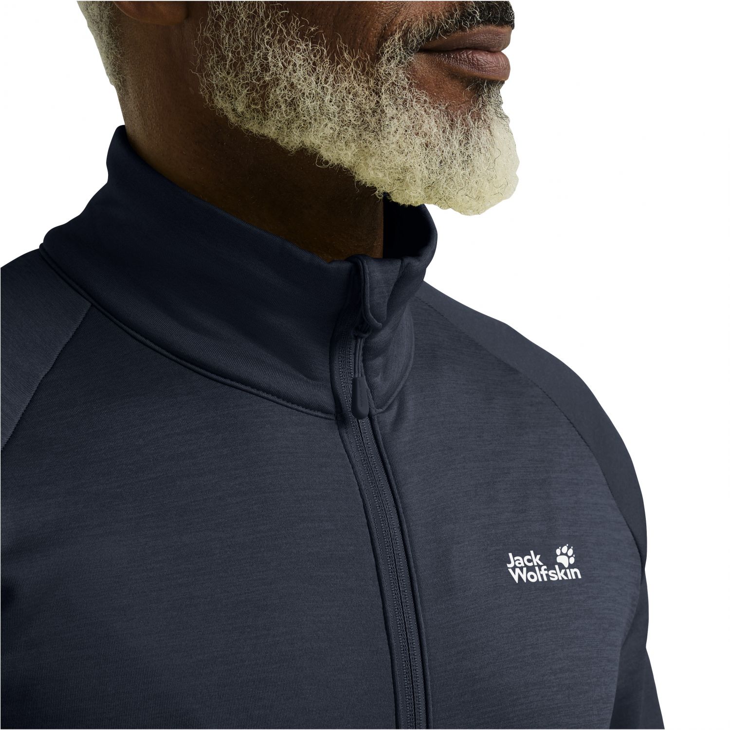 Jack Wolfskin Peak District, fleecejack, heren, donkerblauw