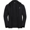 Jack Wolfskin Peak District, fleecejack, heren, zwart