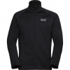 Jack Wolfskin Peak District, fleecejack, heren, zwart