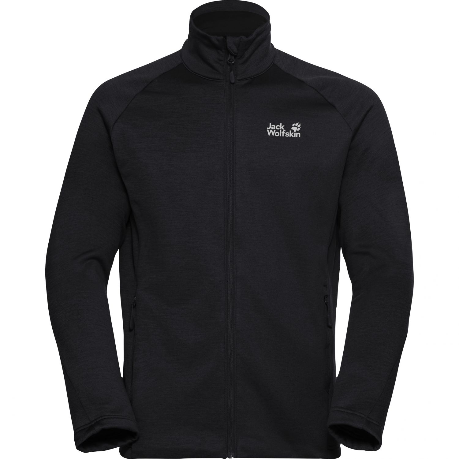 Jack Wolfskin Peak District, fleecejack, heren, zwart