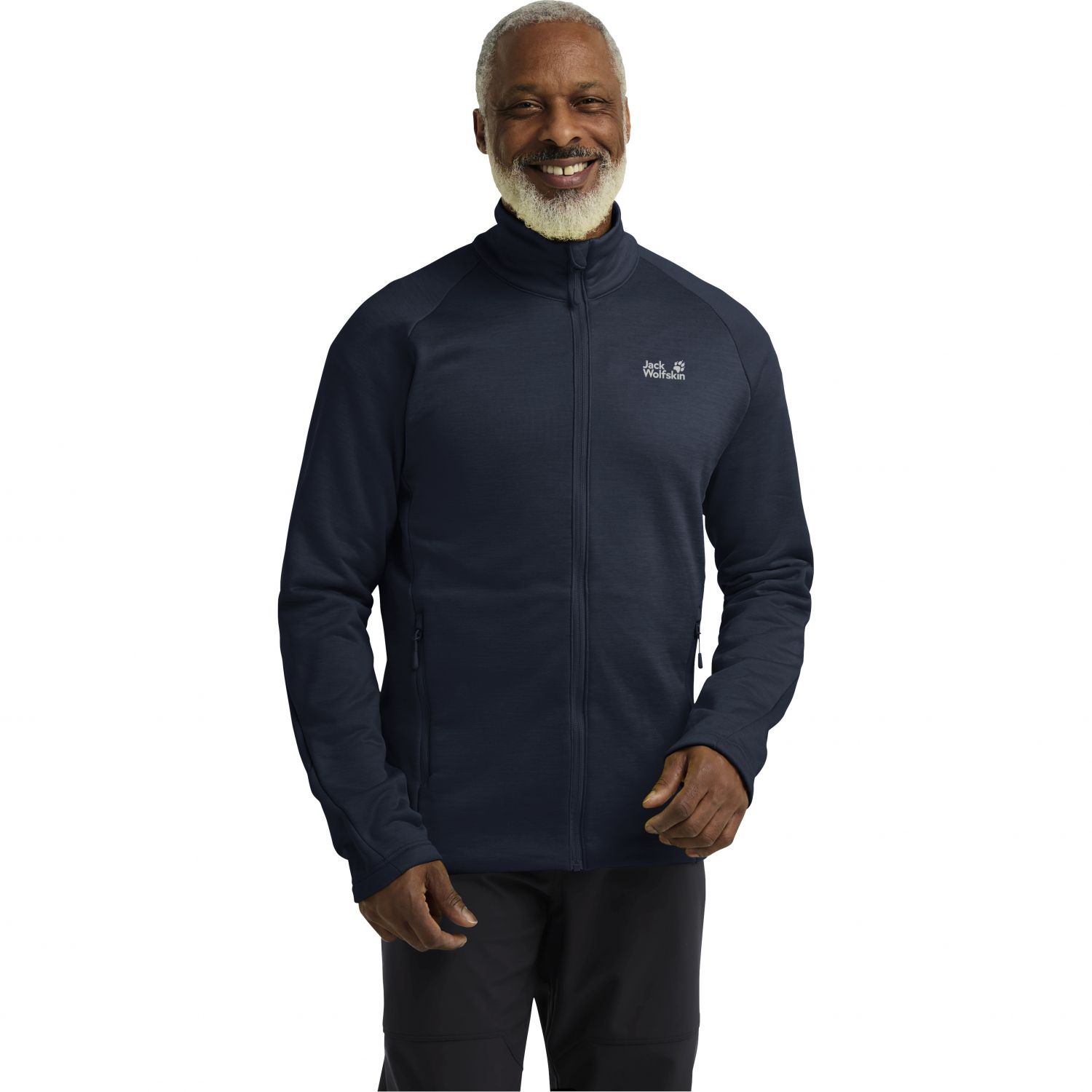 Jack Wolfskin Peak District, jachetă fleece, bărbați, albastru închis