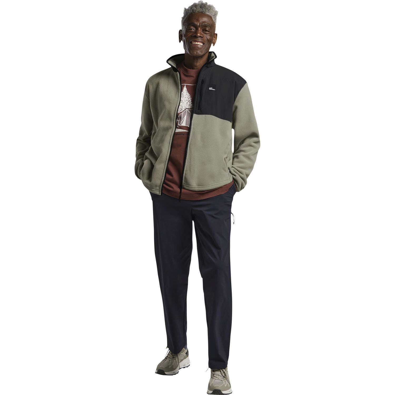 Jack Wolfskin Sumetro, fleecová bunda, pánska, béžová