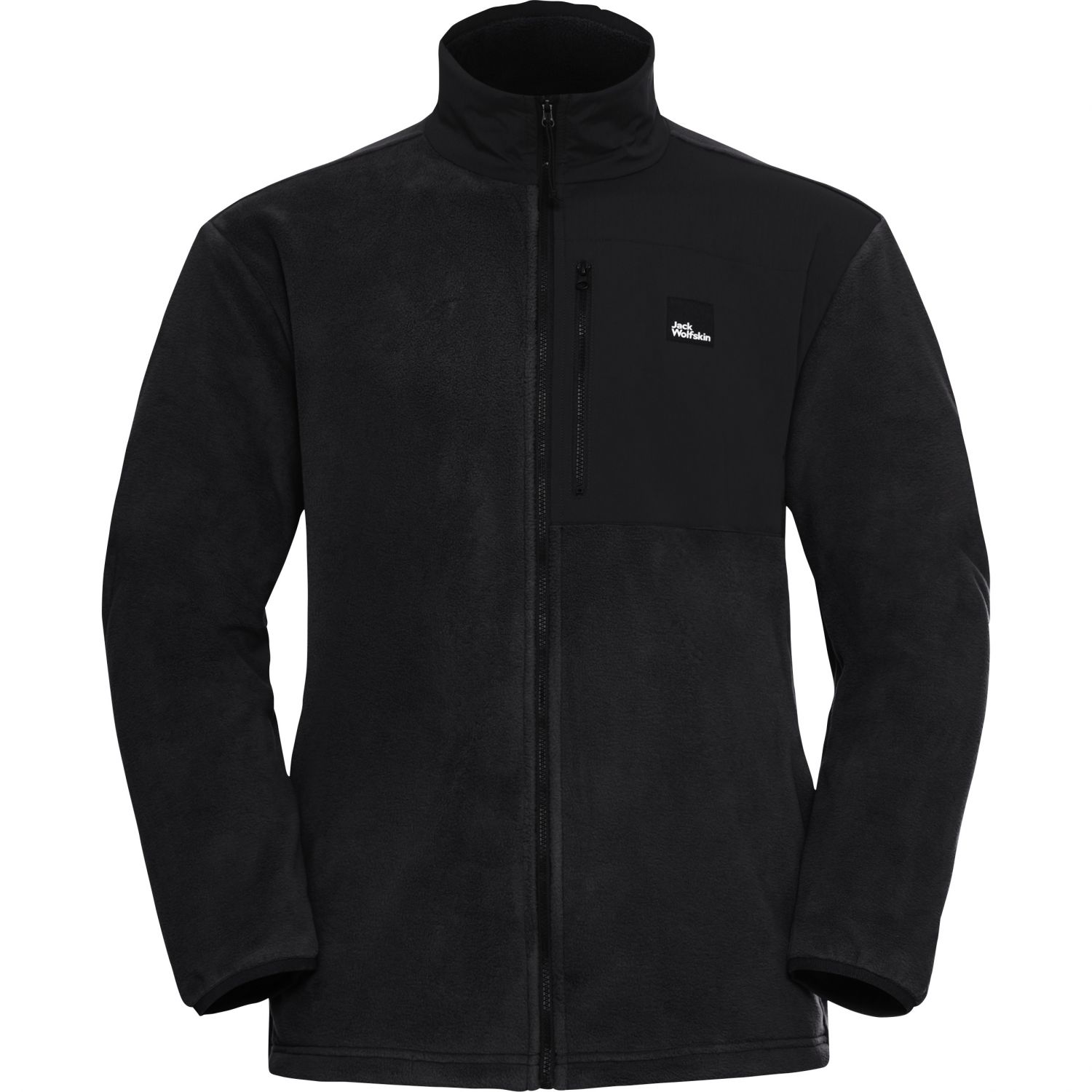 Jack Wolfskin Sumetro, giacca in pile, uomo, nero