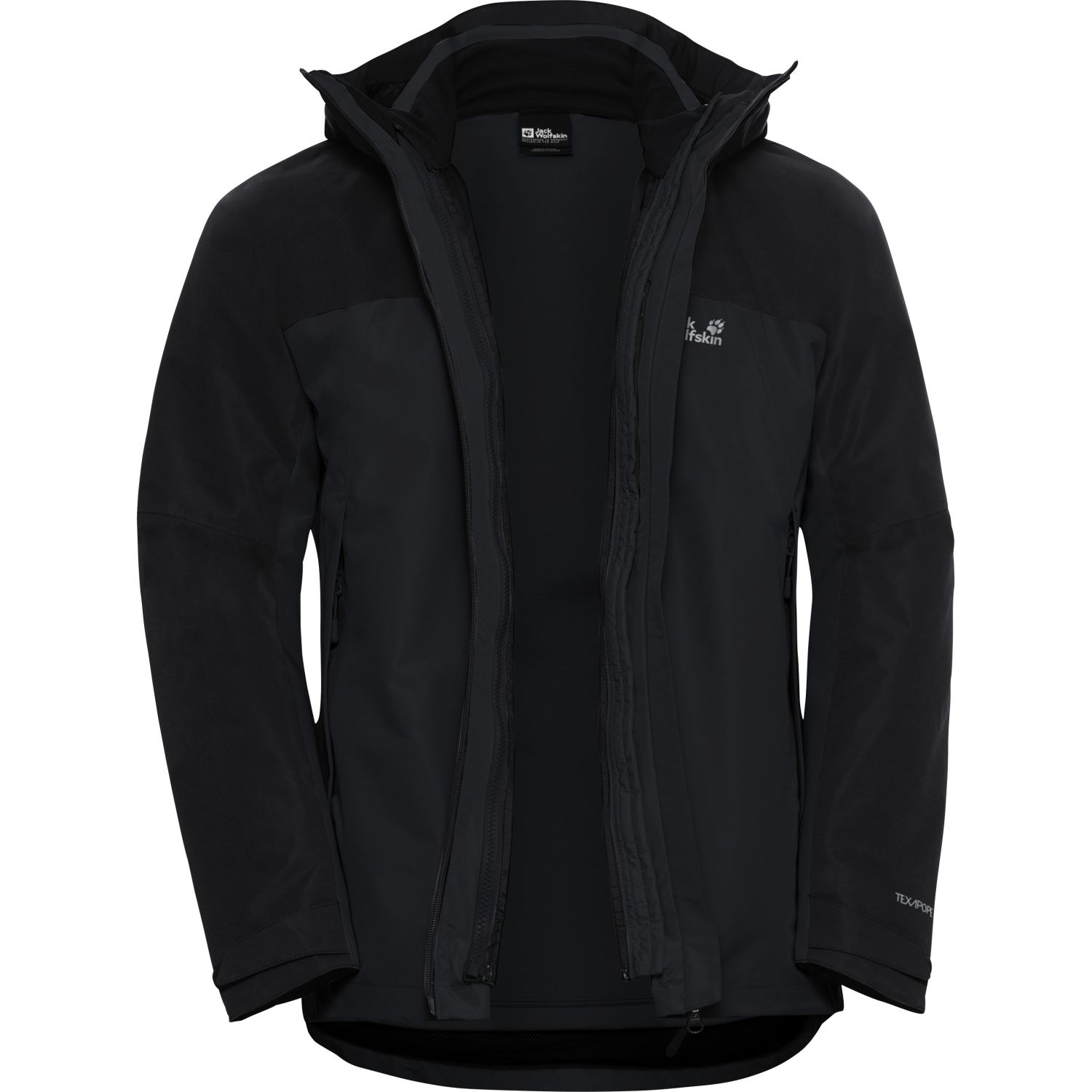 Jack Wolfskin Wild Places 3in1, Skijakke, Herre, Phantom