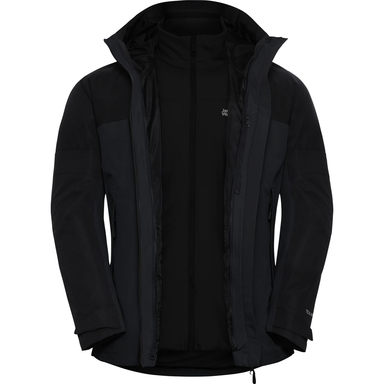 Jack Wolfskin Wild Places 3in1, Skijakke, Herre, Phantom
