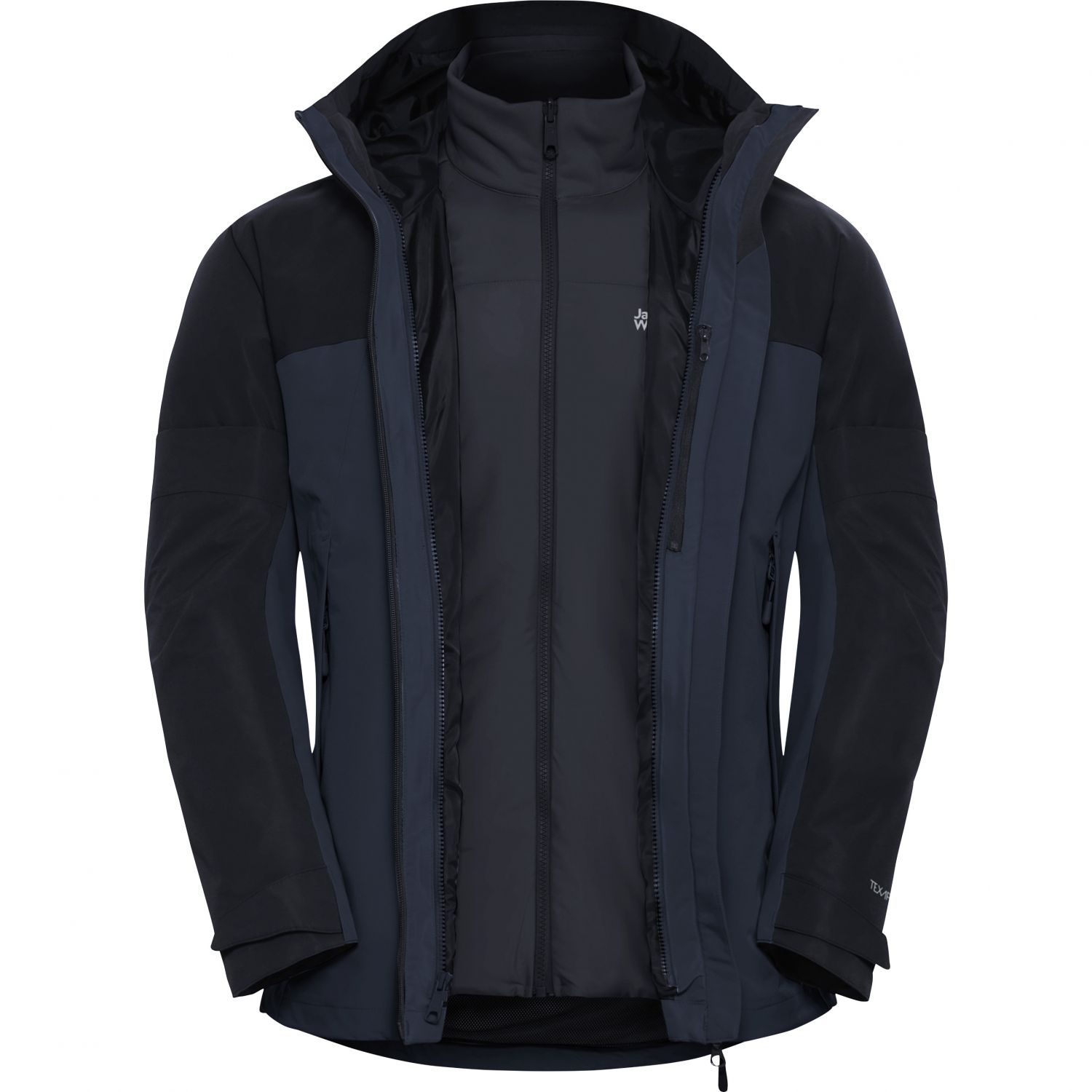 Jack Wolfskin Wild Places 3v1, lyžiarska bunda, pánska, tmavomodrá
