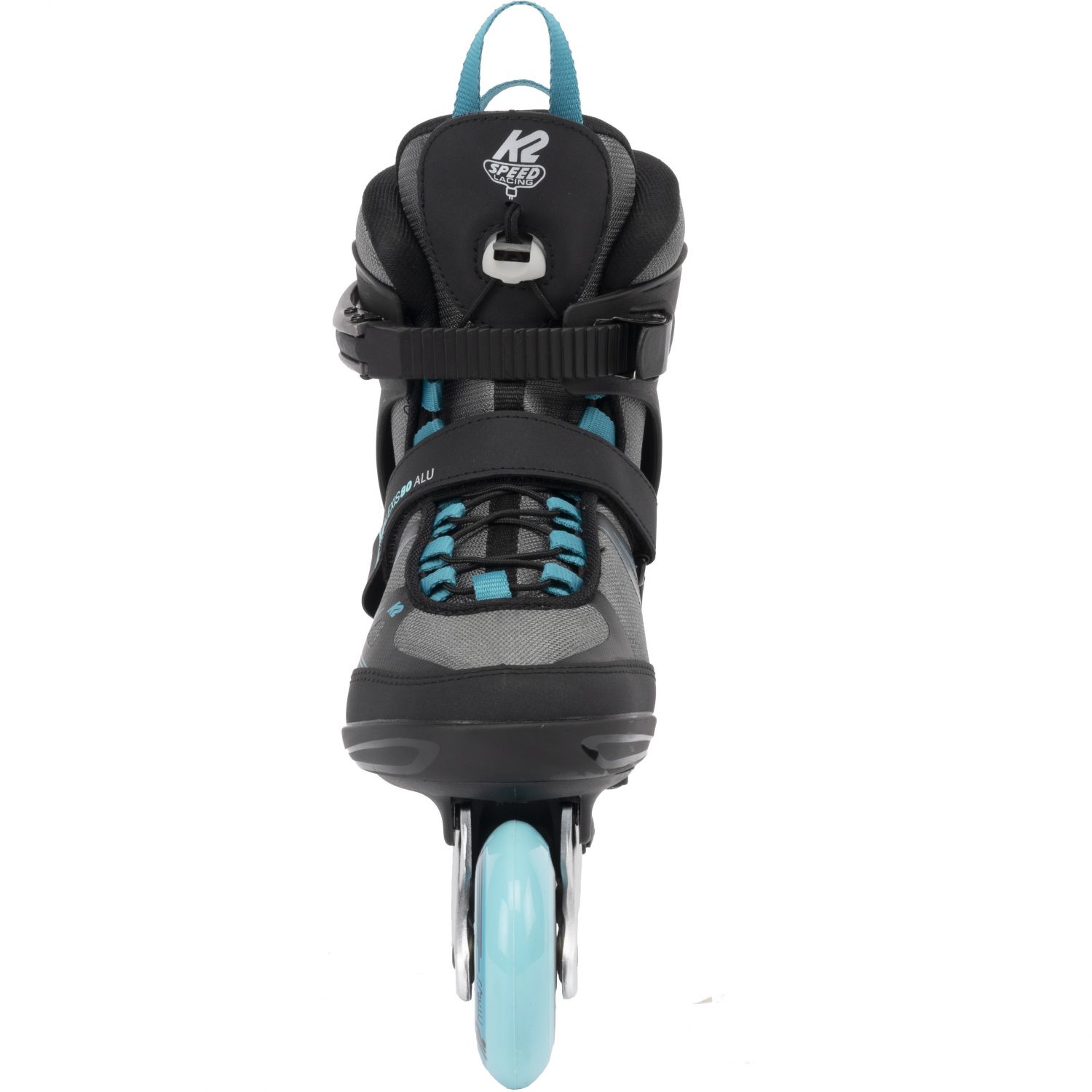 K2 Alexis 80 Alu, skeelers, dames, zwart/blauw