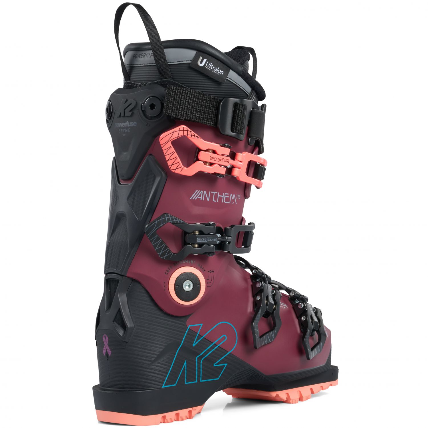 K2 Anthem 115 MV, lyžiarske topánky, dámske, tmavočervené