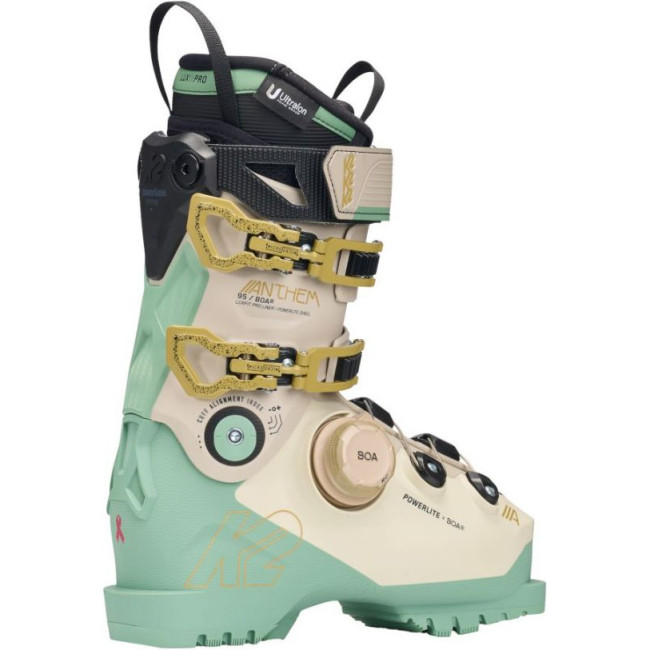 K2 Anthem 95 BOA, botas de esqui, senhoras, bege/azul claro