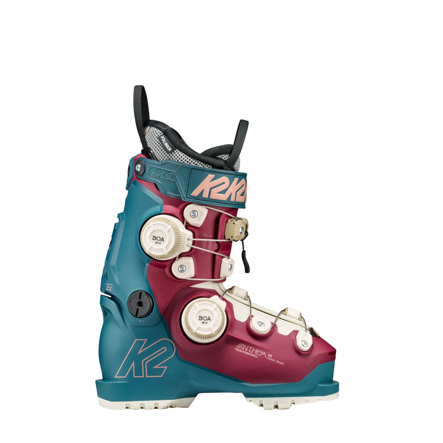 K2 Anthem 95 Zonal BOA, scarponi da sci, uomo, verde/rosso