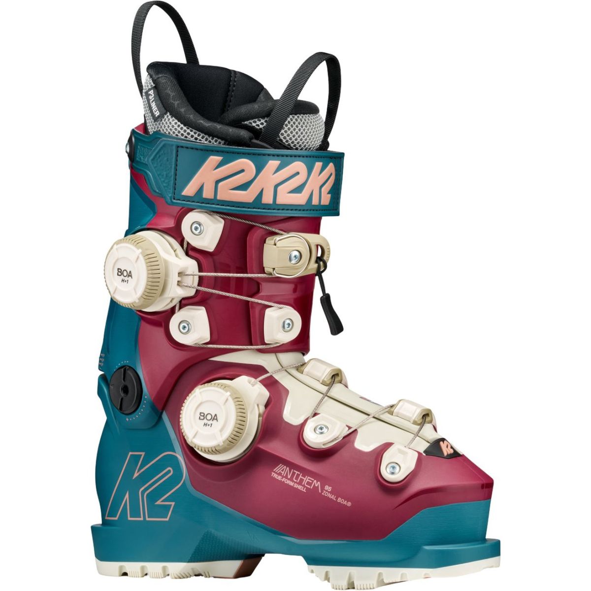 K2 Anthem 95 Zonal BOA, skistøvler, herre, grøn/rød