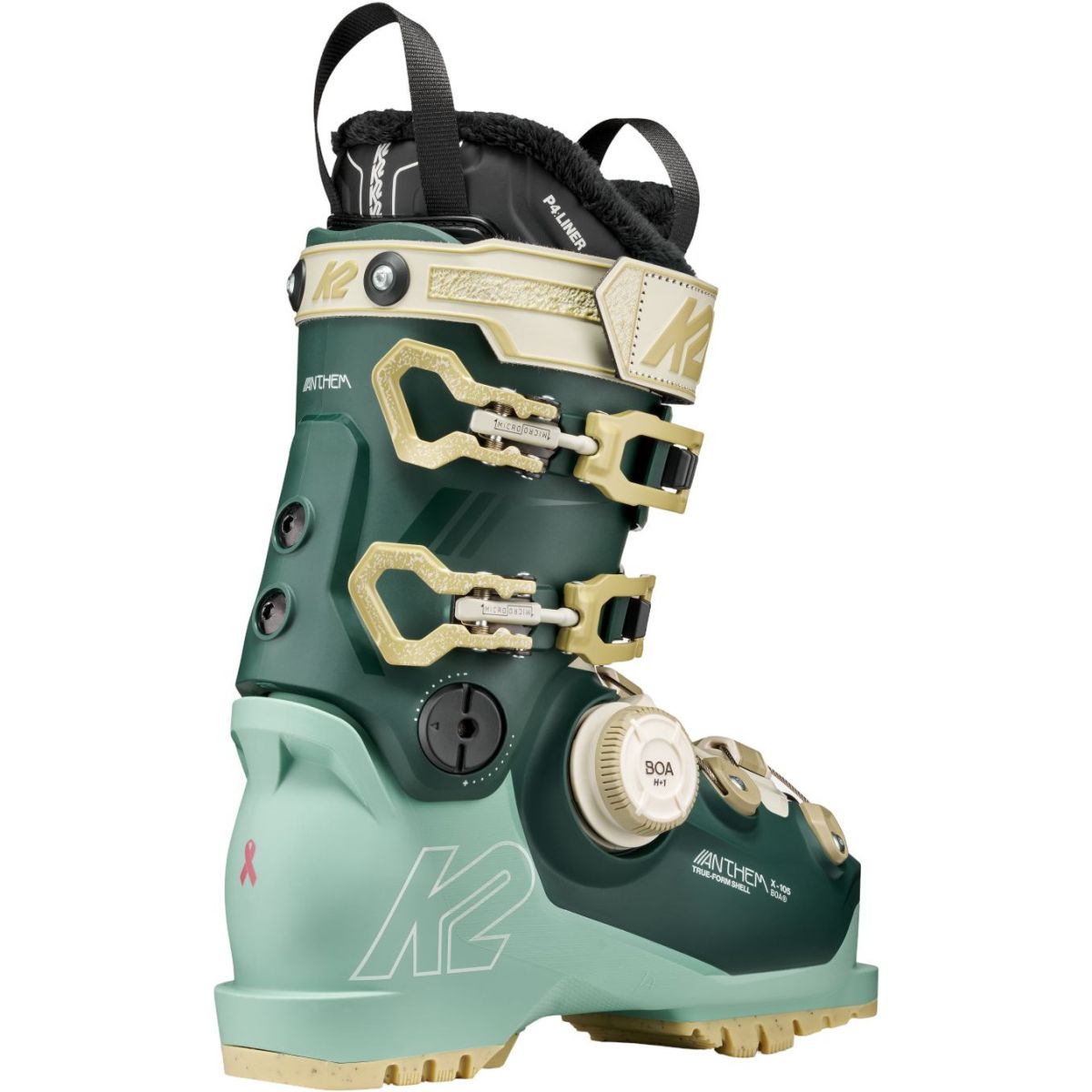 K2 Anthem X 105 BOA, Skistøvler, Herre, Dark Green/Mint