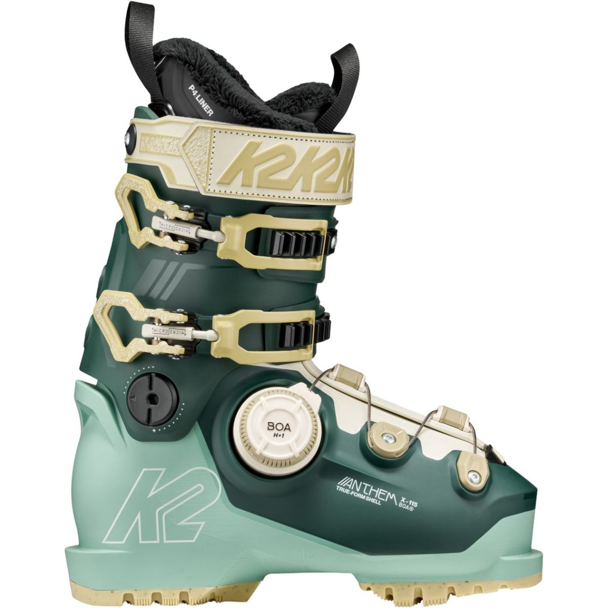 K2 Anthem X 115 BOA, Skistøvler, Herre, Dark Green/Mint