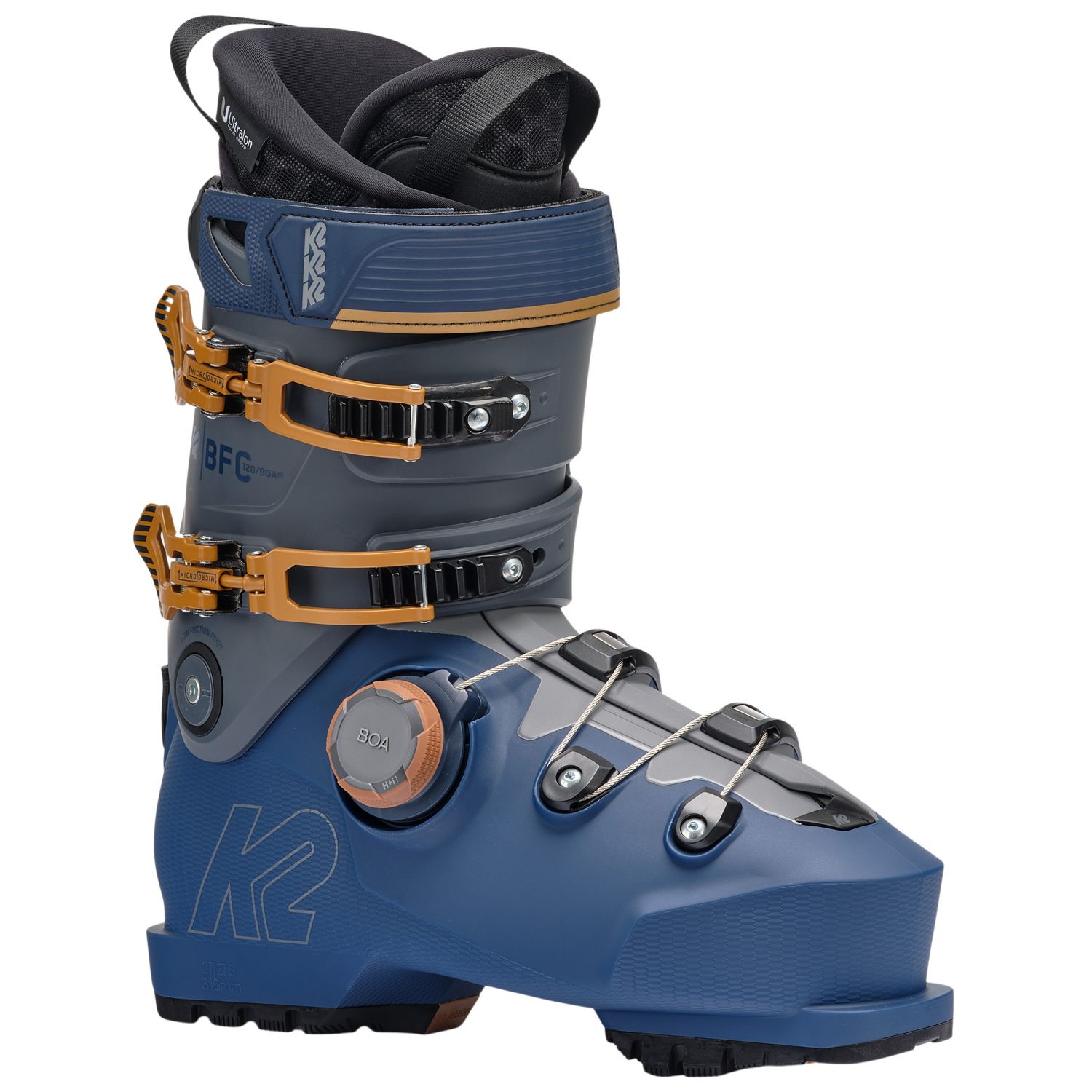 K2 BFC 120 BOA, chaussures de ski, hommes, gris/bleu foncé