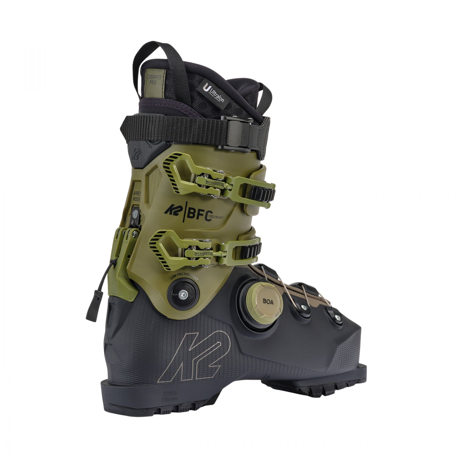 K2 BFC 130 BOA, chaussures de ski, hommes, vert/noir