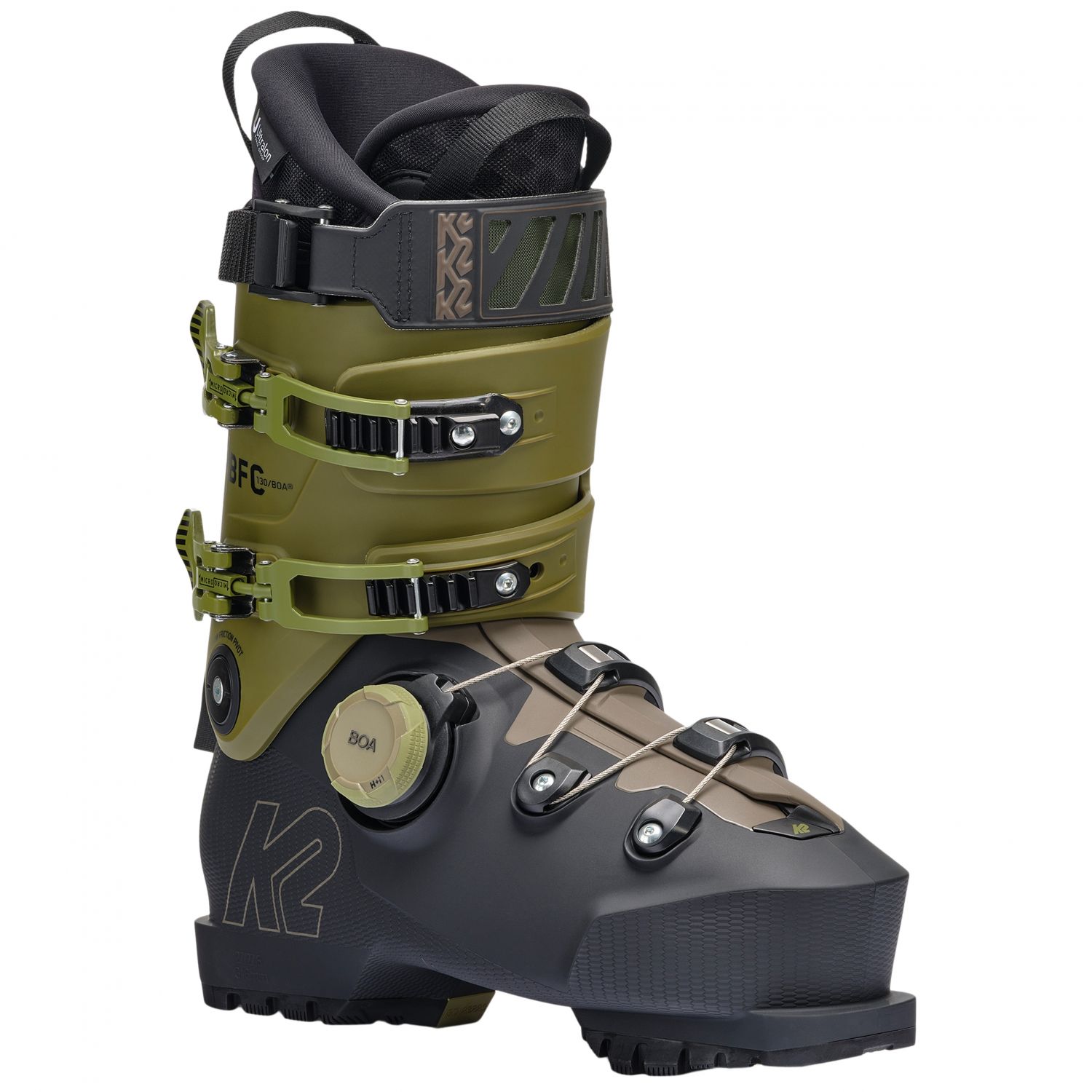 K2 BFC 130 BOA, skischoenen, meneer, groen/zwart