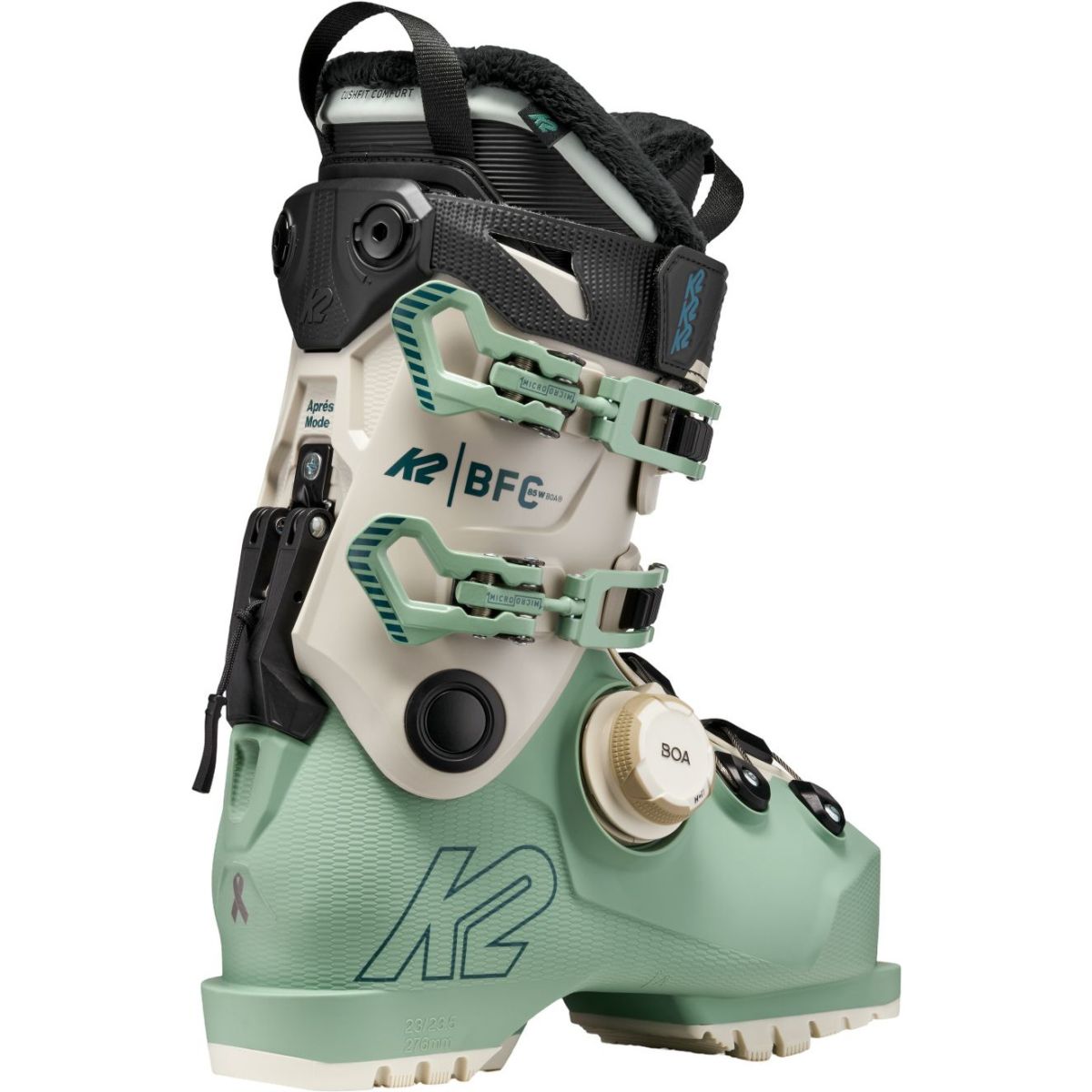 K2 BFC 85 BOA, botas de esqui, femininas, verde/branco
