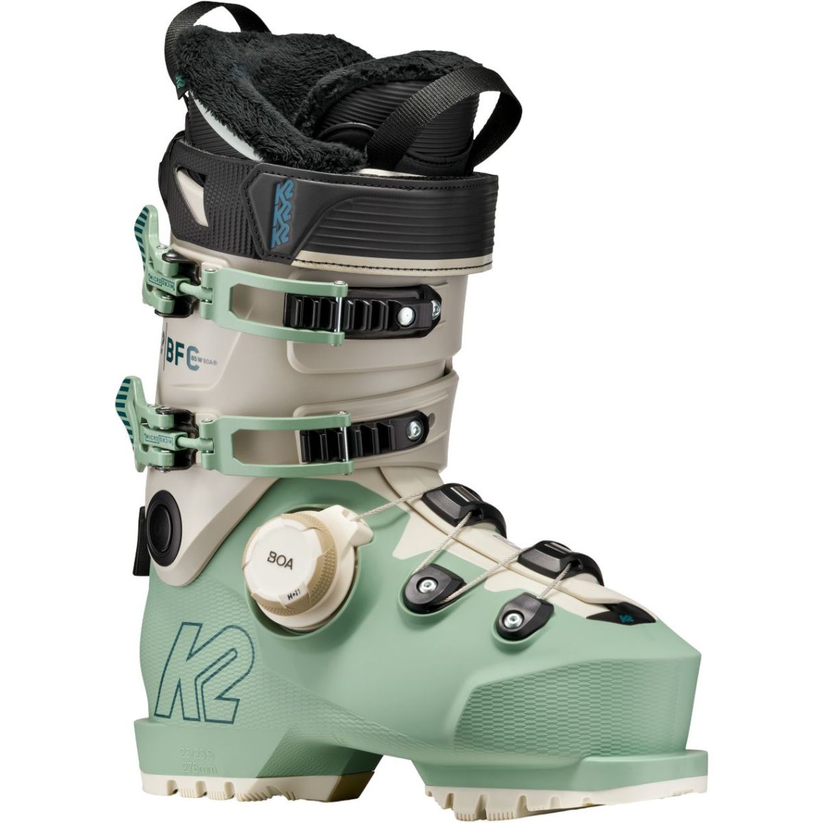 K2 BFC 85 BOA, skistøvler, dame, grøn/hvid