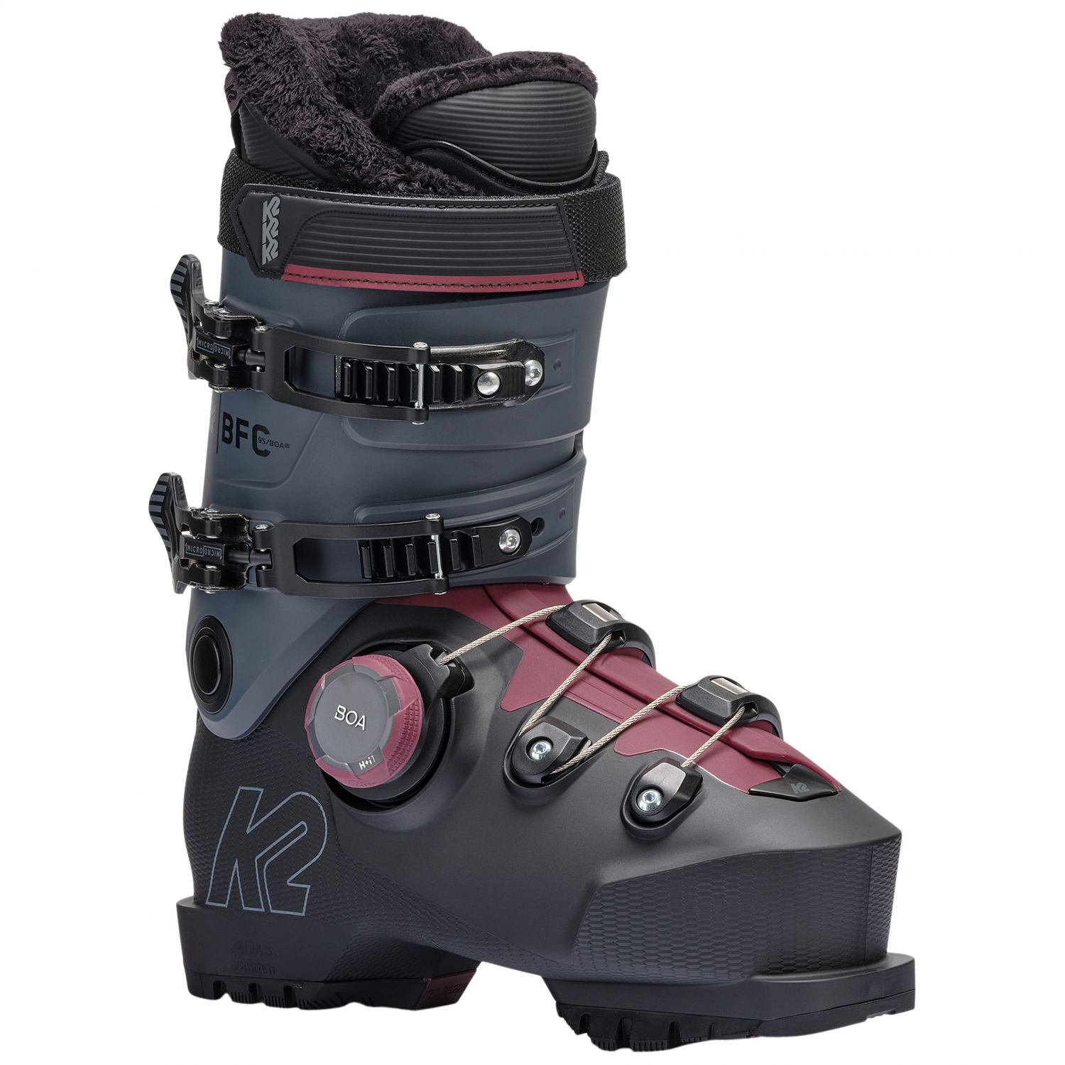 K2 BFC 95 BOA, skischoenen, dame, grijs/zwart