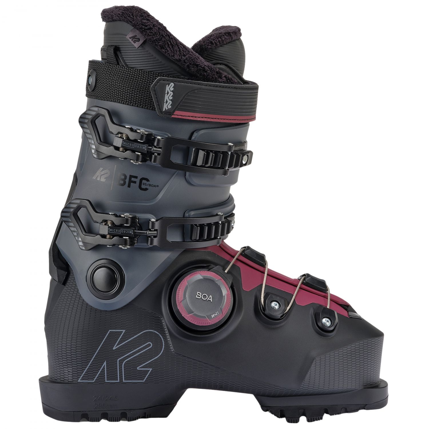 K2 BFC 95 BOA, Skischuhe, Damen, grau/schwarz